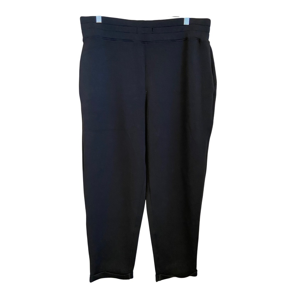 Spanx AirEssentials Tapered Pant 1X Very Black High Rise Ankle Jogger‎